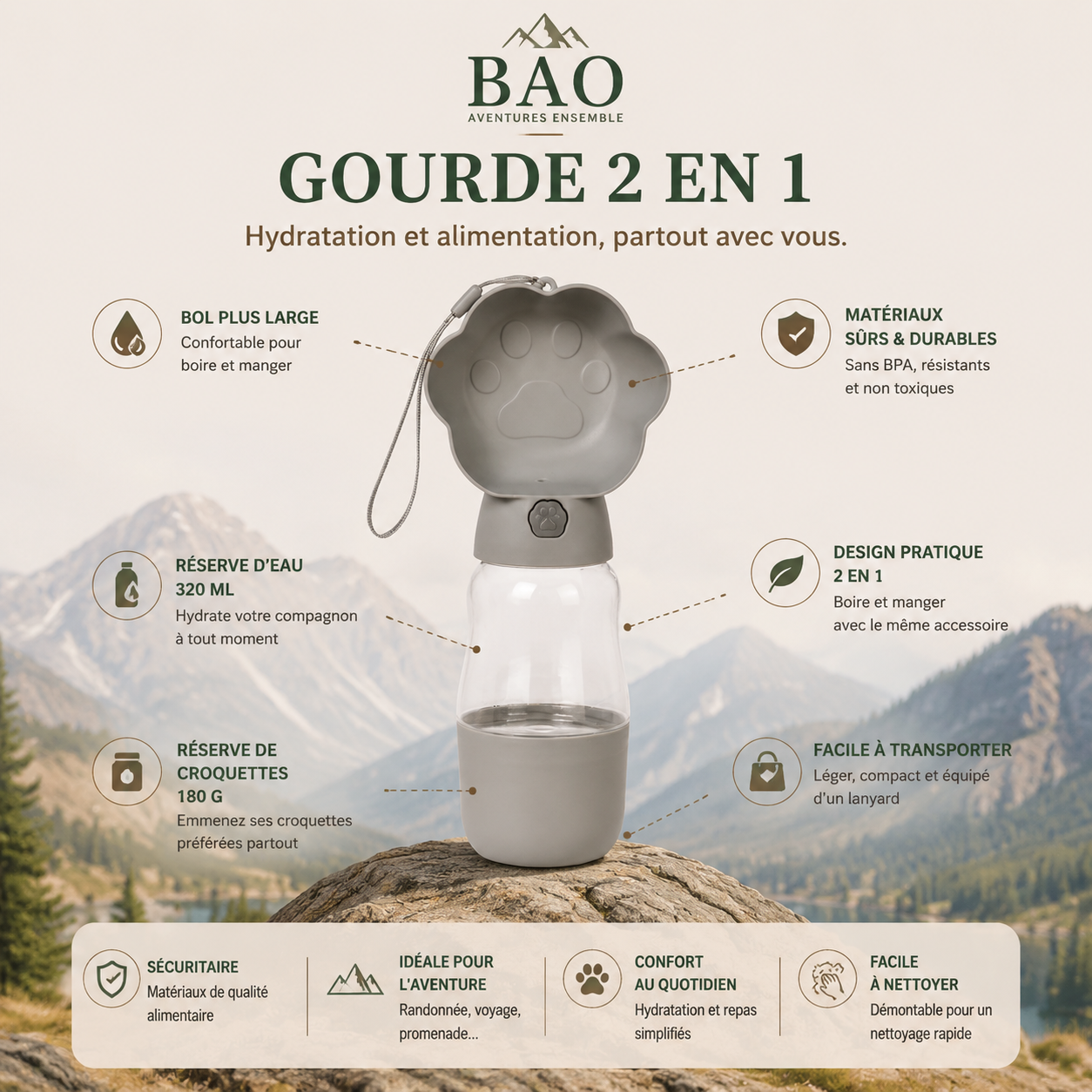 Adventure Bottle 2-en-1 - BAO